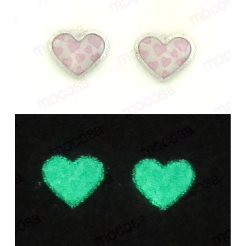 PENDIENTES PLATA Y ESMALTE