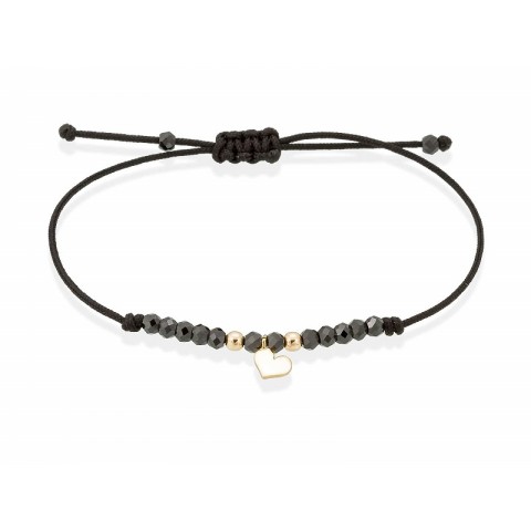 PULSERA CORAZON ORO 1 LEY