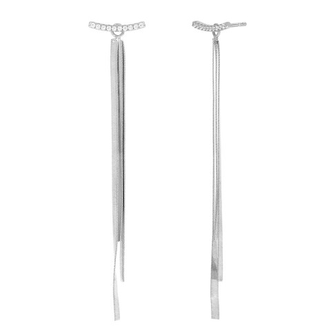 PENDIENTES LARGOS PLATA