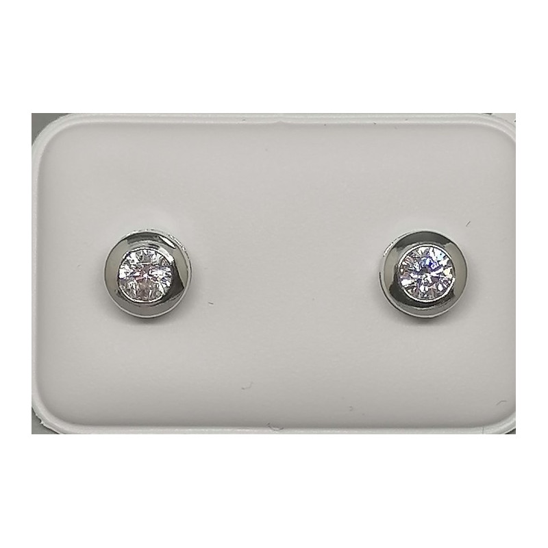 PENDIENTE CHATON ORO 1 LEY