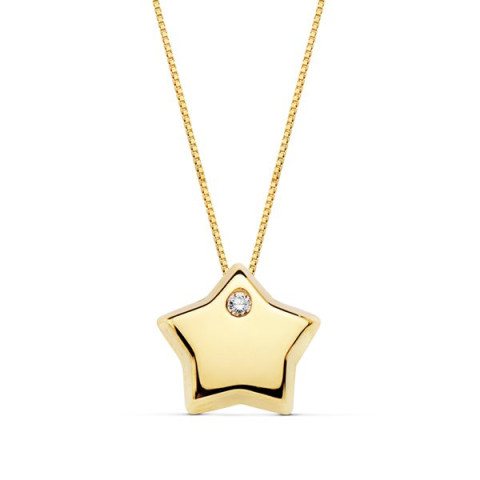 CADENA CON ESTRELLA ORO 1 LEY