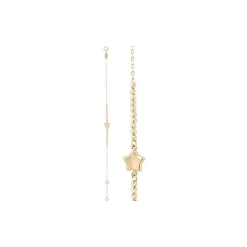PULSERA ESTRELLA ORO 1 LEY