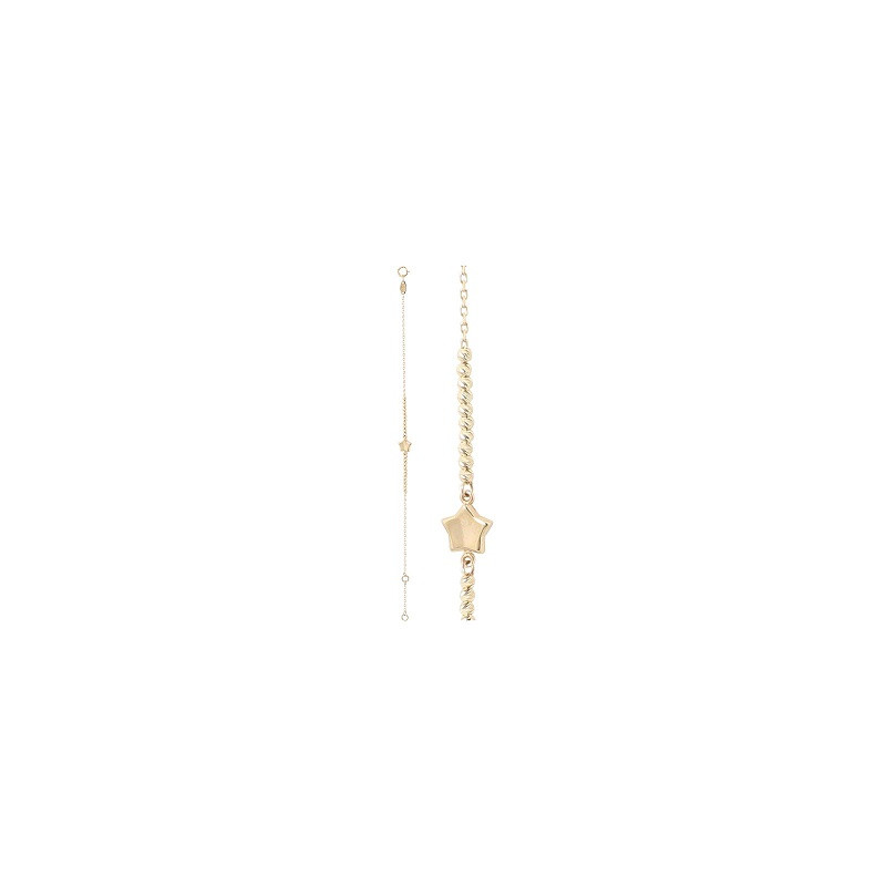 PULSERA ESTRELLA ORO 1 LEY