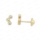 PENDIENTE CIRCONITAS ORO 1 LEY