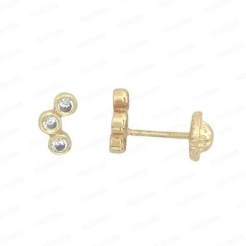 PENDIENTE CIRCONITAS ORO 1 LEY