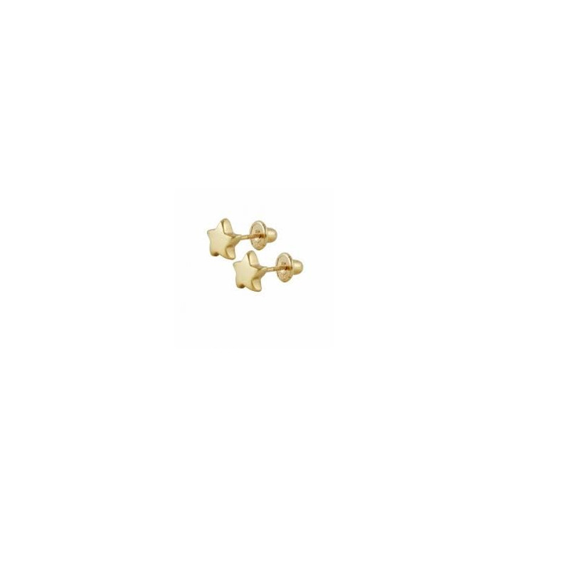 PENDIENTE ESTRELLA ORO 1 ley