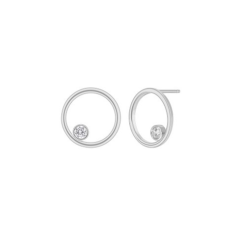 PENDINETES CIRCULO PLATA