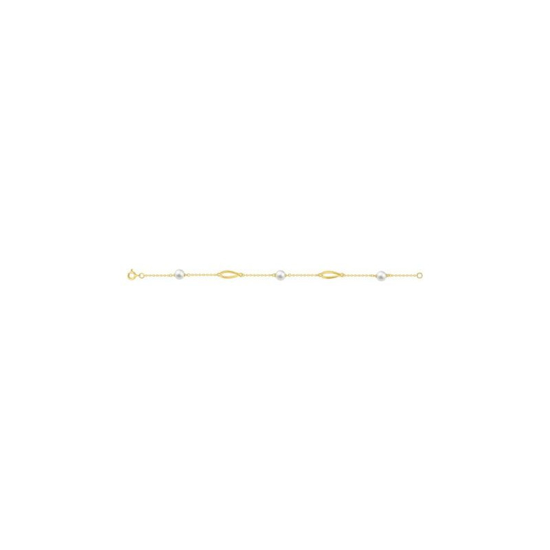 PULSERA PERLA PLATA 1 LEY