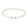 PULSERA DIAMANTES Y ORO 1 LEY