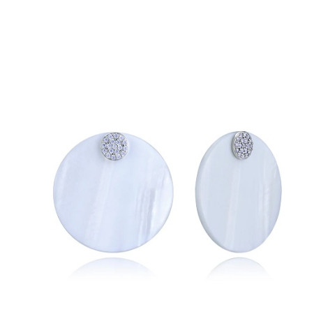 PENDIENTES PLATA MADRE PERLA