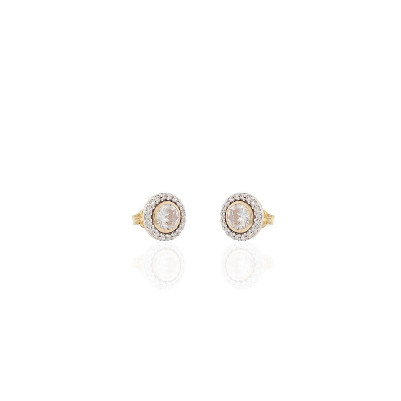 PENDIENTES ORO 1 LEY CIRCONITAS