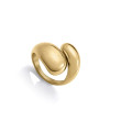 ANILLO ACERO DORADO VOLUMEN