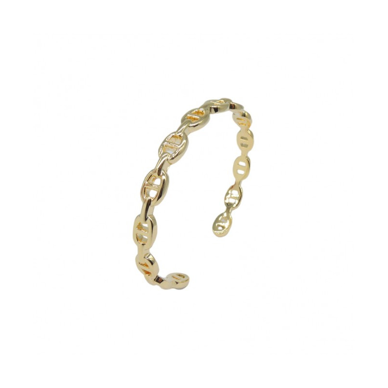 PULSERA ACERO DORADA