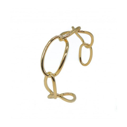 BRAZALETE ACERO DORADA