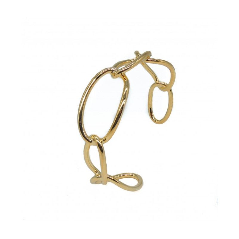 BRAZALETE ACERO DORADA