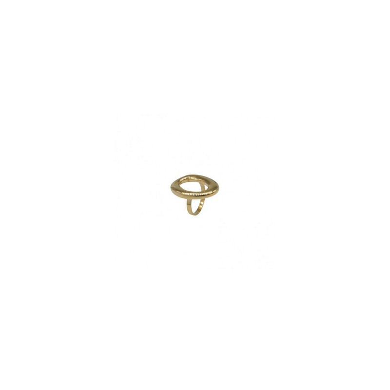 ANILLO ACERO DORADO