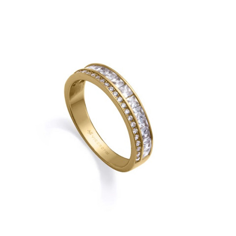 ANILLO PLATA 1 LEY DORADO
