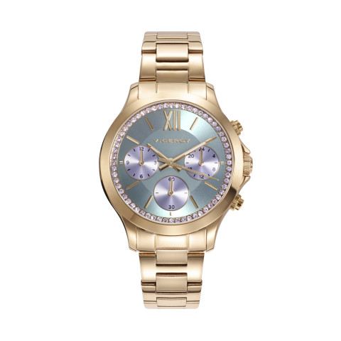 RELOJ ACERO DORADO