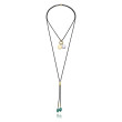 COLLAR IP NEGRO PIEDRA NATURAL
