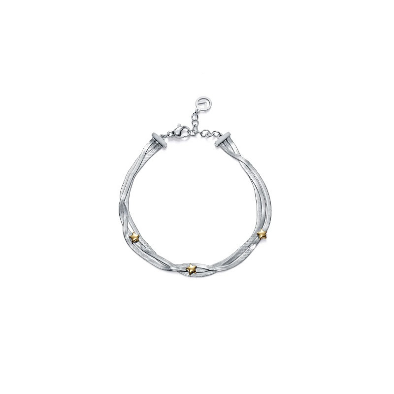 PULSERA ACERO IP DORADO
