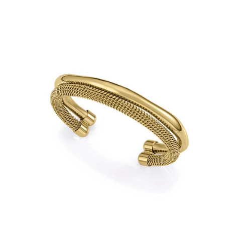 PULSERA ACERO IP DORADO