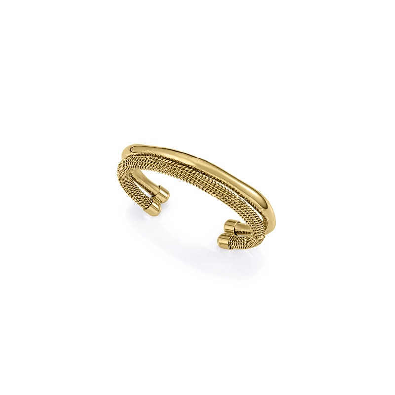 PULSERA ACERO IP DORADO