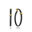 PENDIENTES ACERO IP NEGRO