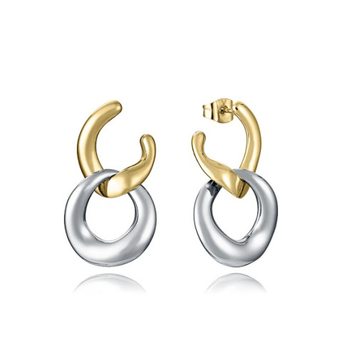 PENDIENTES ACERO IP DORADO