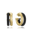 PENDIENTES ACERO DORADO