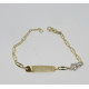 PULSERA CHAPA ORO 1 LEY