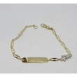 PULSERA CHAPA ORO 1 LEY