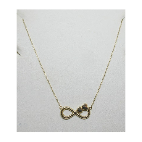 GARGANTILLA INFINITO CORAZON ORO 1 LEY