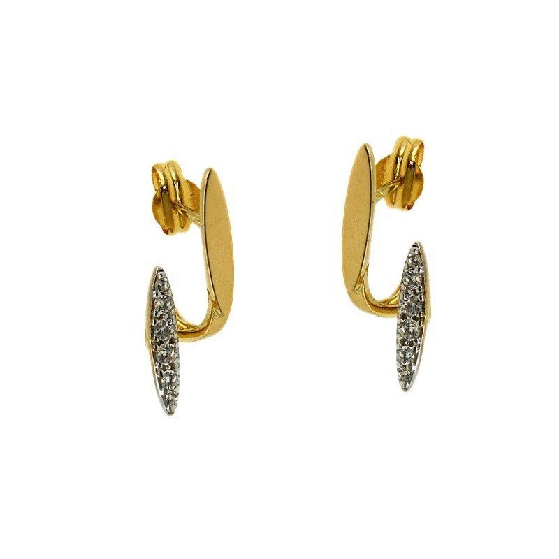 PENDIENTES CIRCONITAS ORO 1 LEY