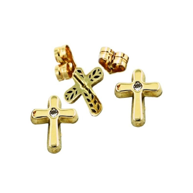 PENDIENTE CRUZ ORO 1 LEY