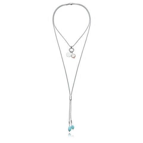 COLLAR ACERO CHAPADO PLATA