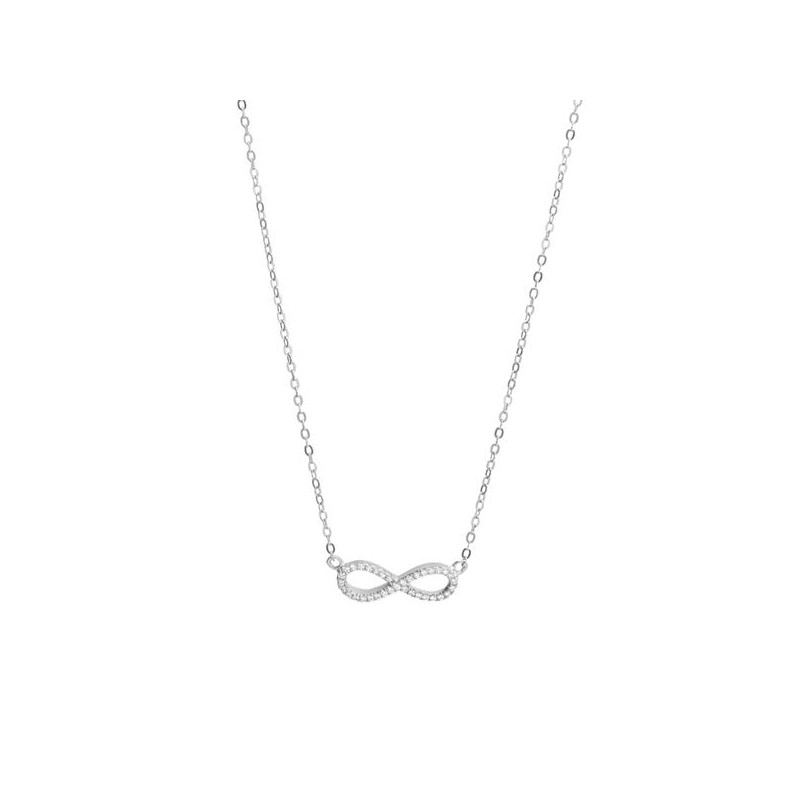COLLAR INFINITO PLATA 1 LEY