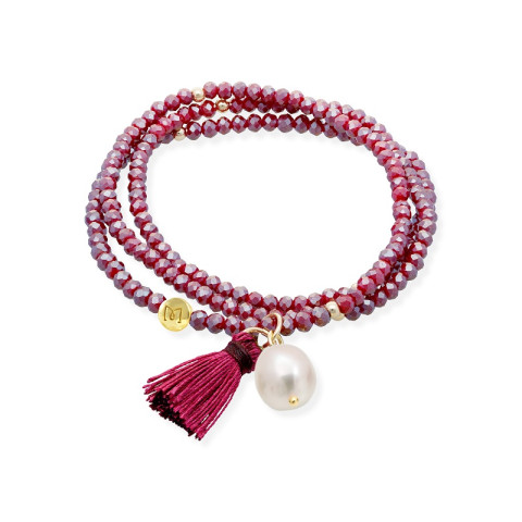 PULSERA ZEN BURGUNDY