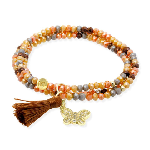 PULSERA ZEN SALMON MARIPOSA 