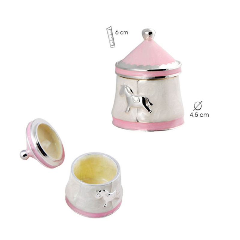 CAJA DIENTES CABALLO ROSA