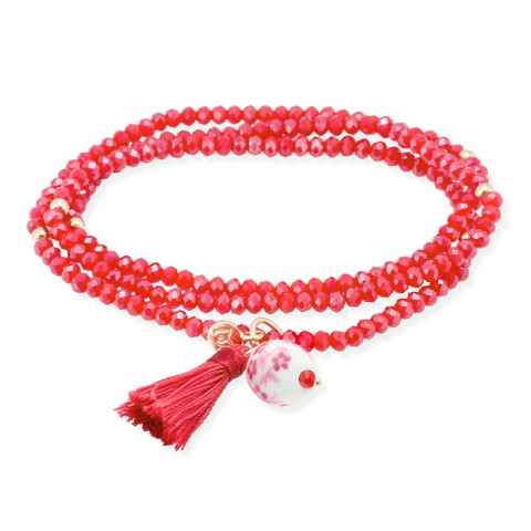 PULSERA PLATA 1 LEY CERAMICA