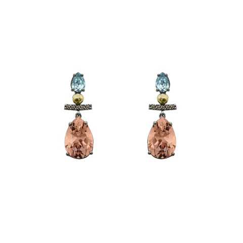 PENDIENTES BOHEMME PLATA Y ORO