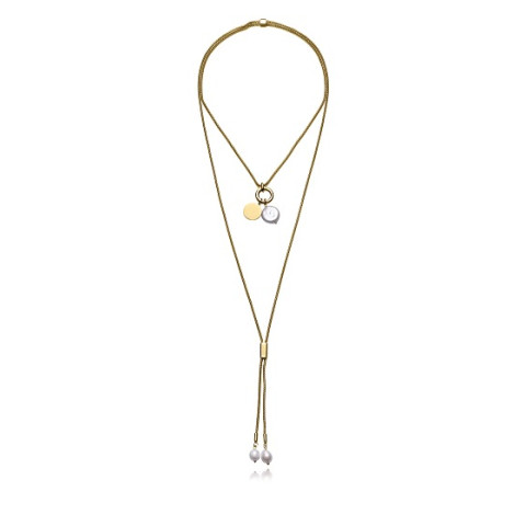 COLLAR ACERO IP DORADO