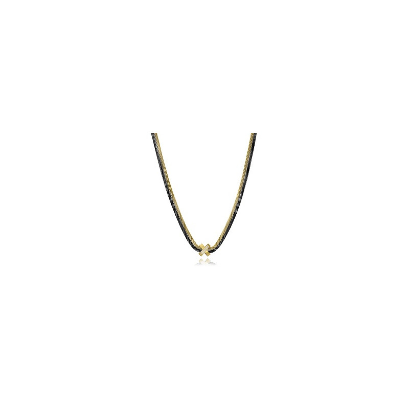 COLLAR ACERO IP DORADO