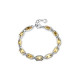PULSERA ACERO IP DORADO 