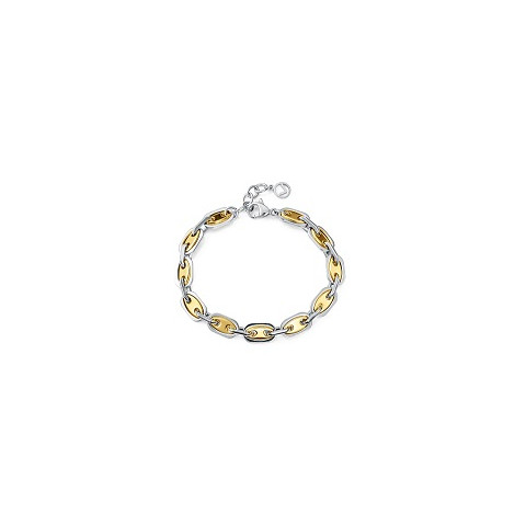 PULSERA ACERO IP DORADO 