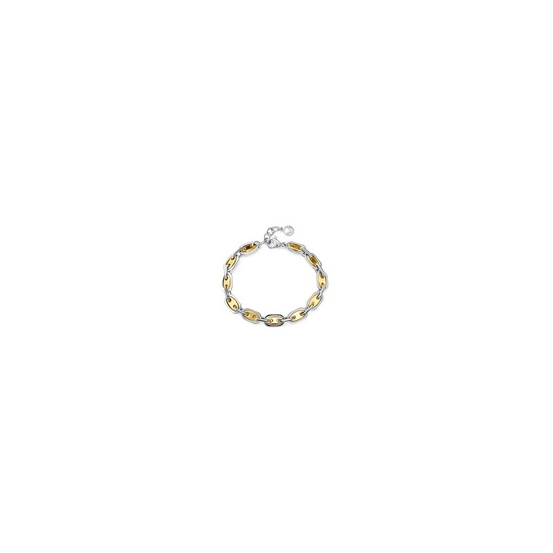PULSERA ACERO IP DORADO 