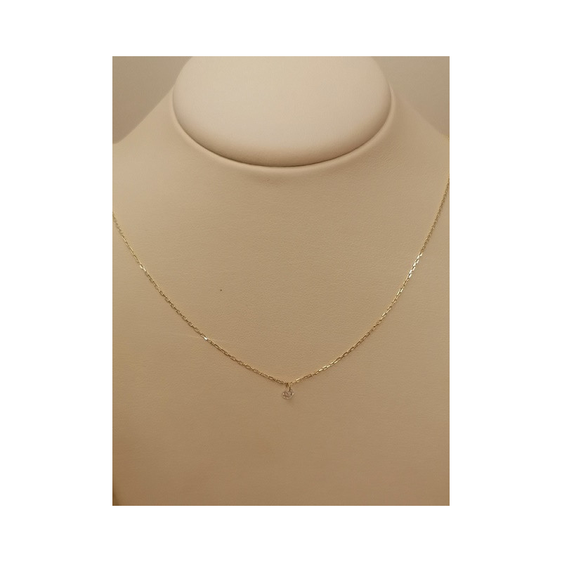 CADENA CON CIRCONITA ORO 1 LEY