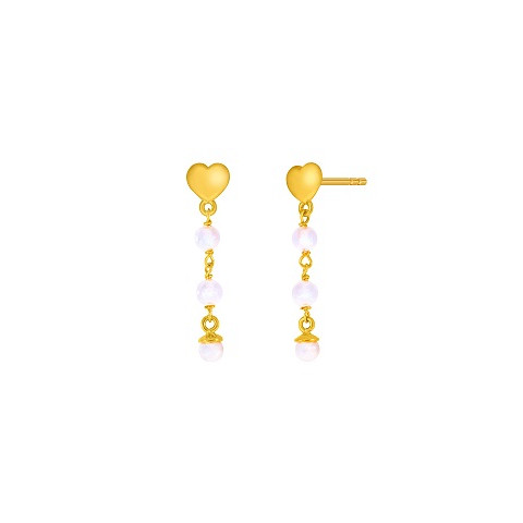 PENDIENTES DORADOS PERLA