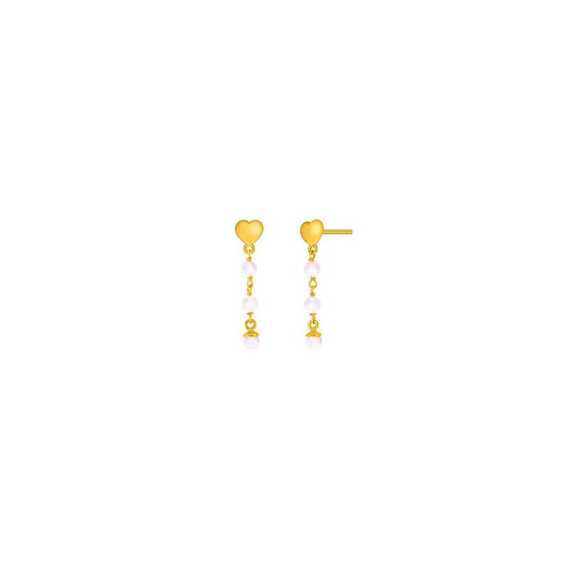PENDIENTES DORADOS PERLA