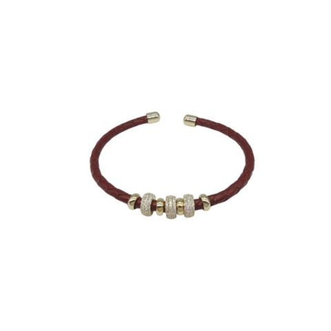 PULSERA METAL Y PIEL
